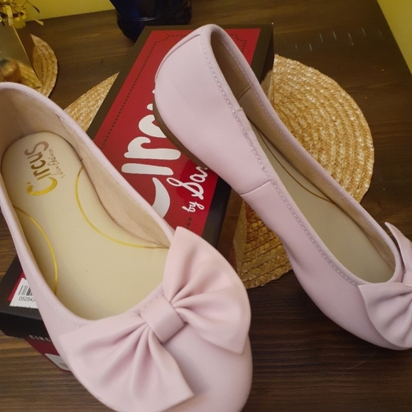Circus " Ciera" Sam Edelman pink bow flats - Picture 2 of 5